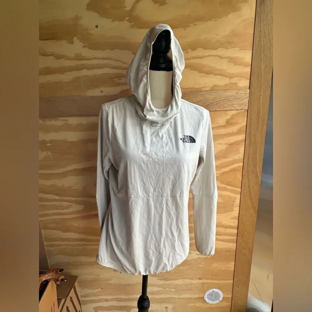 The North Face Women's Off-White lightweight rain jacket